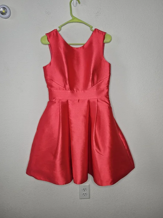 NWT Kate Spade Pink Open Back Bow Silk Mini Dress Fancy Meeting You Geranium 10 - Picture 2 of 12